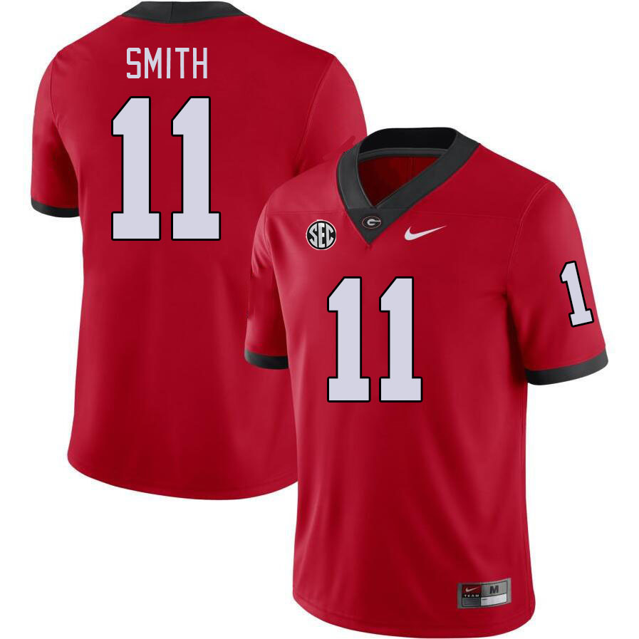 Georgia Bulldogs #11 Arian Smith College Football Jerseys Stitched-Red